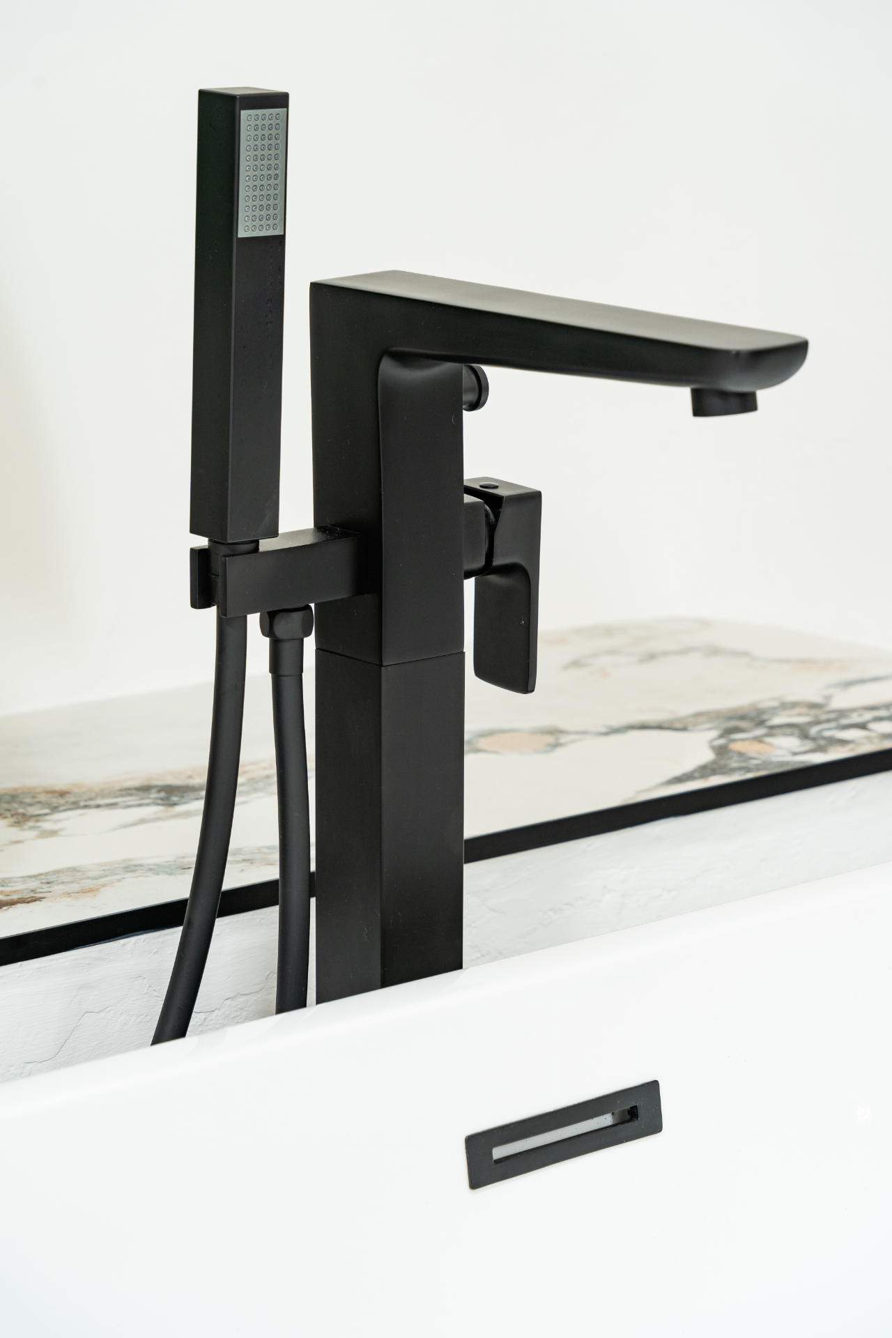 Close up of the bath tap