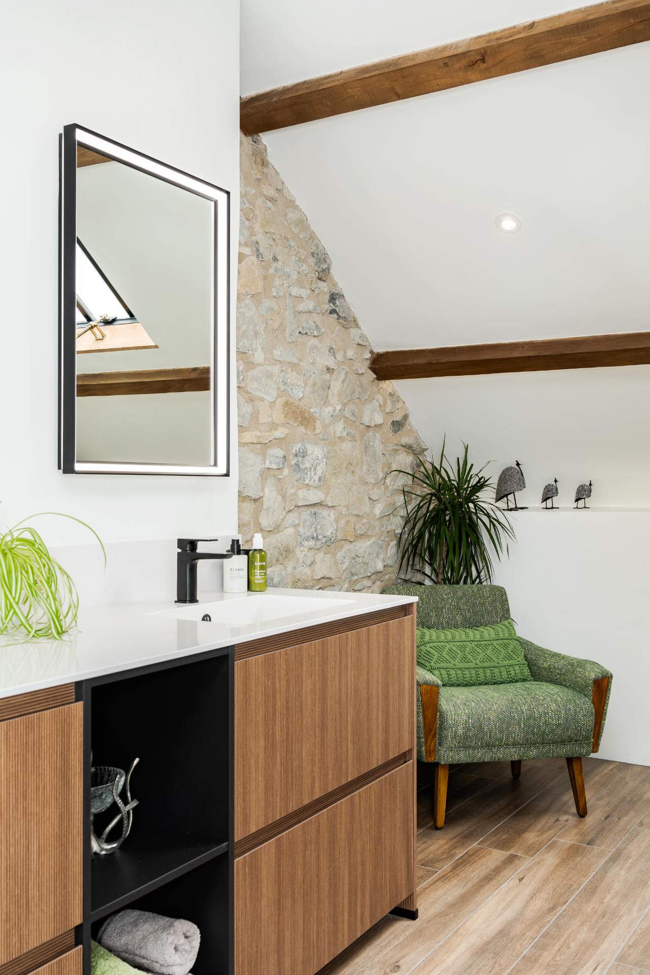 A small seating area