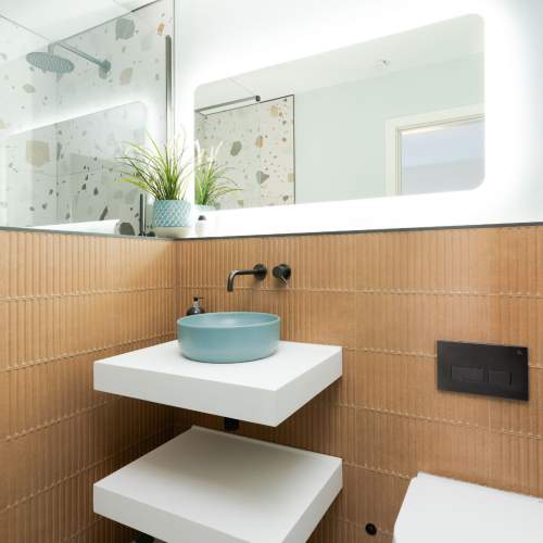 Modern En-Suite with Terrazzo Tiles